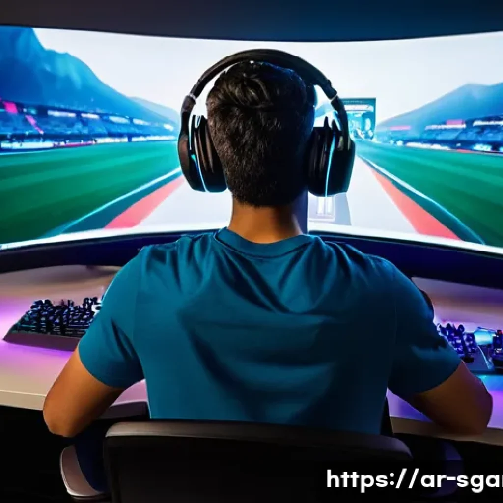 스포츠게임 e스포츠 선수 되기 - **Prompt 1: The Focused Champion in Training** A highly detailed, realistic image of a young Ara...